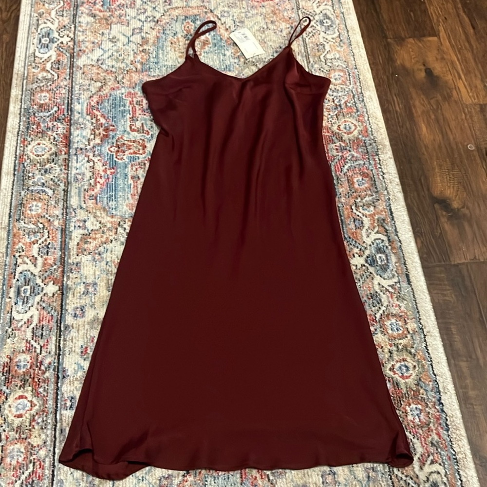 NWT A New Day burgundy slip dress, XS